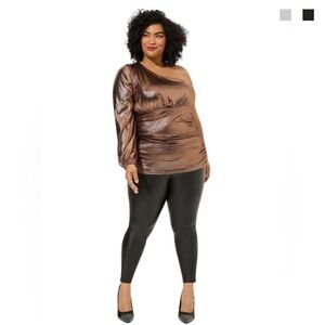 Torrid Metallic copper One-Shoulder Tunic size 1
